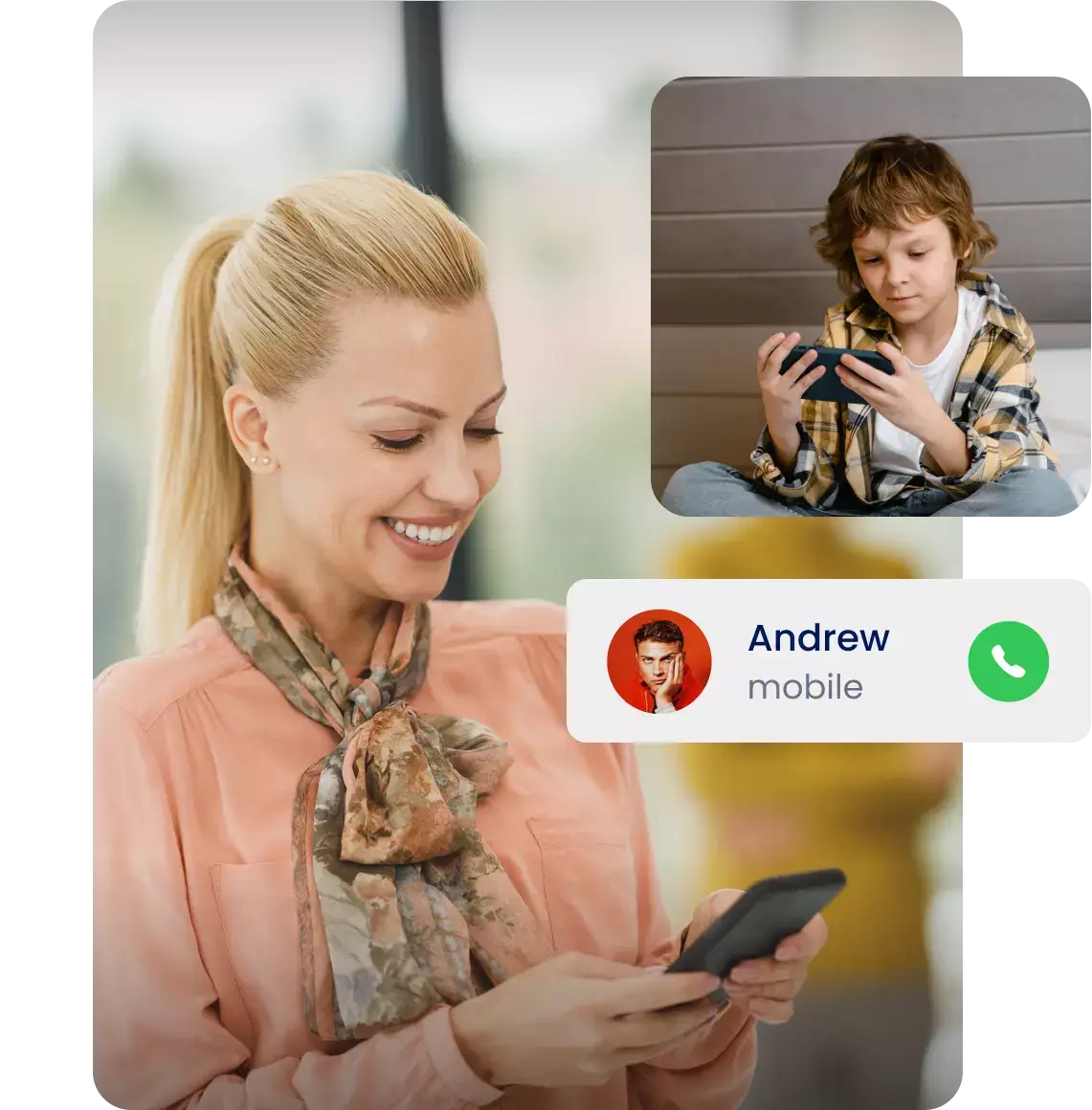 Mother is checking the call history of the kid